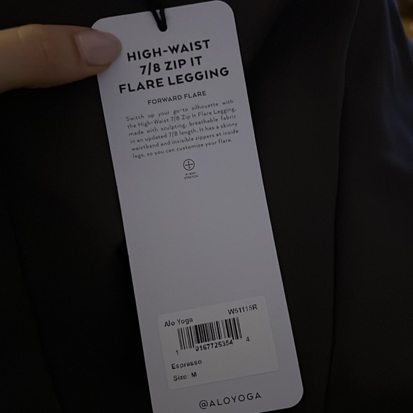 High-Waist 7/8 Zip It Flare Legging - Picture 6 of 7